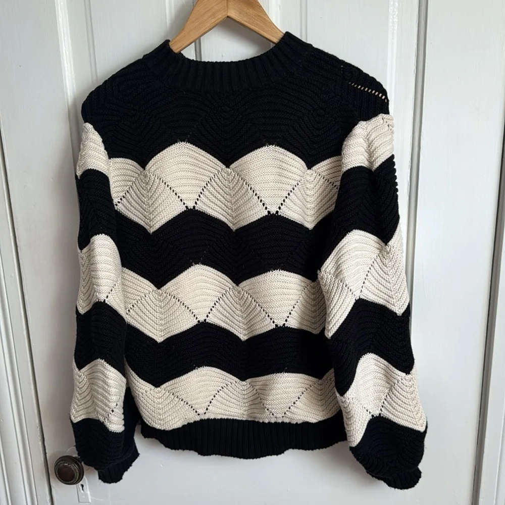 Cleobella // Black & Ivory Kori Sweater